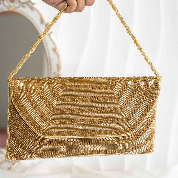 Luminous Ethnic Clutch Bag