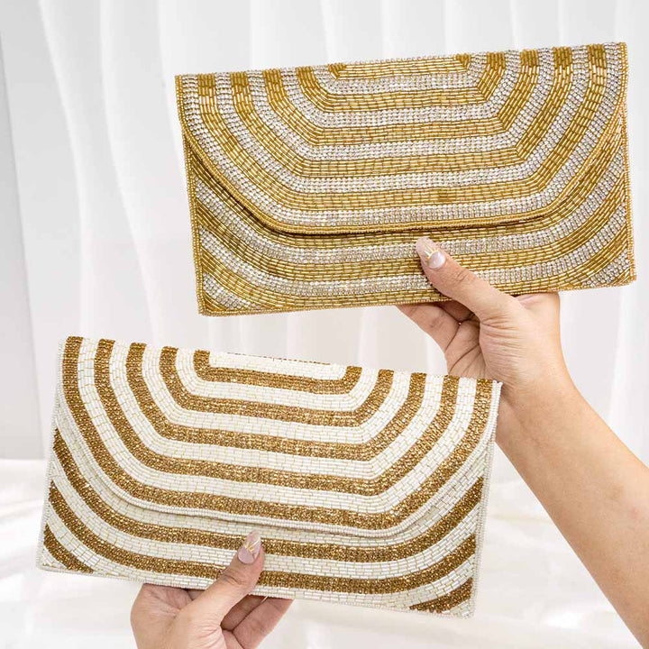 Luminous Ethnic Clutch Bag