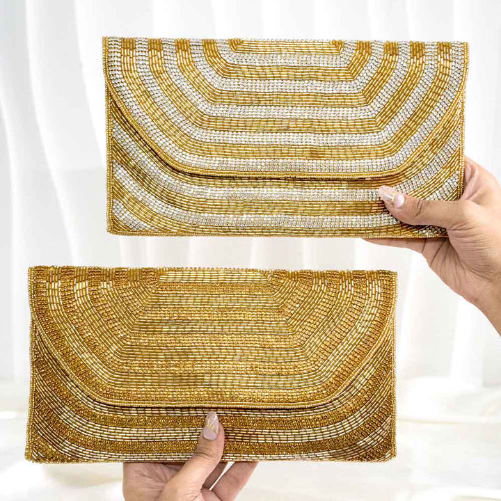Luminous Ethnic Clutch Bag