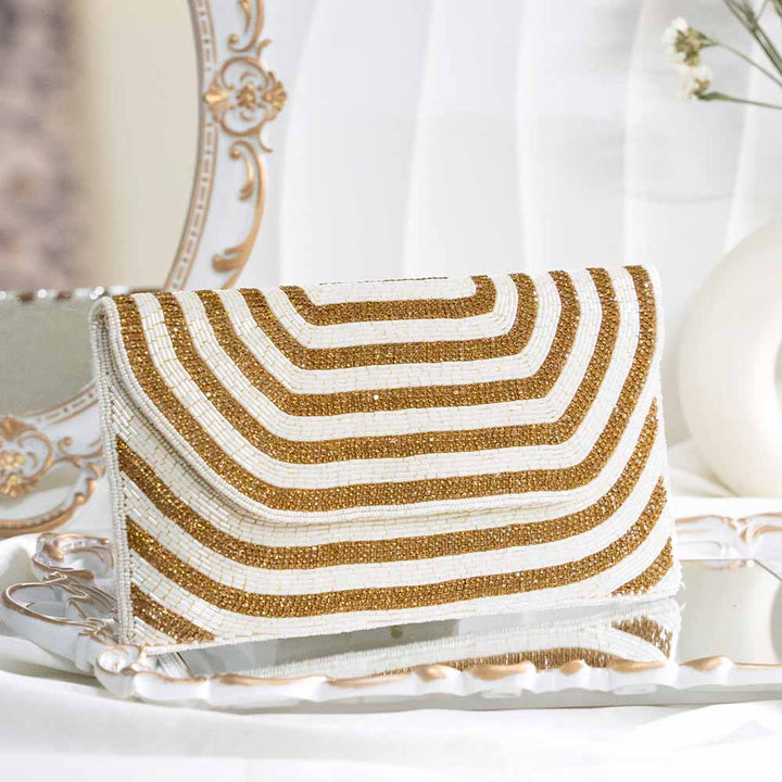 Luminous Ethnic Clutch Bag