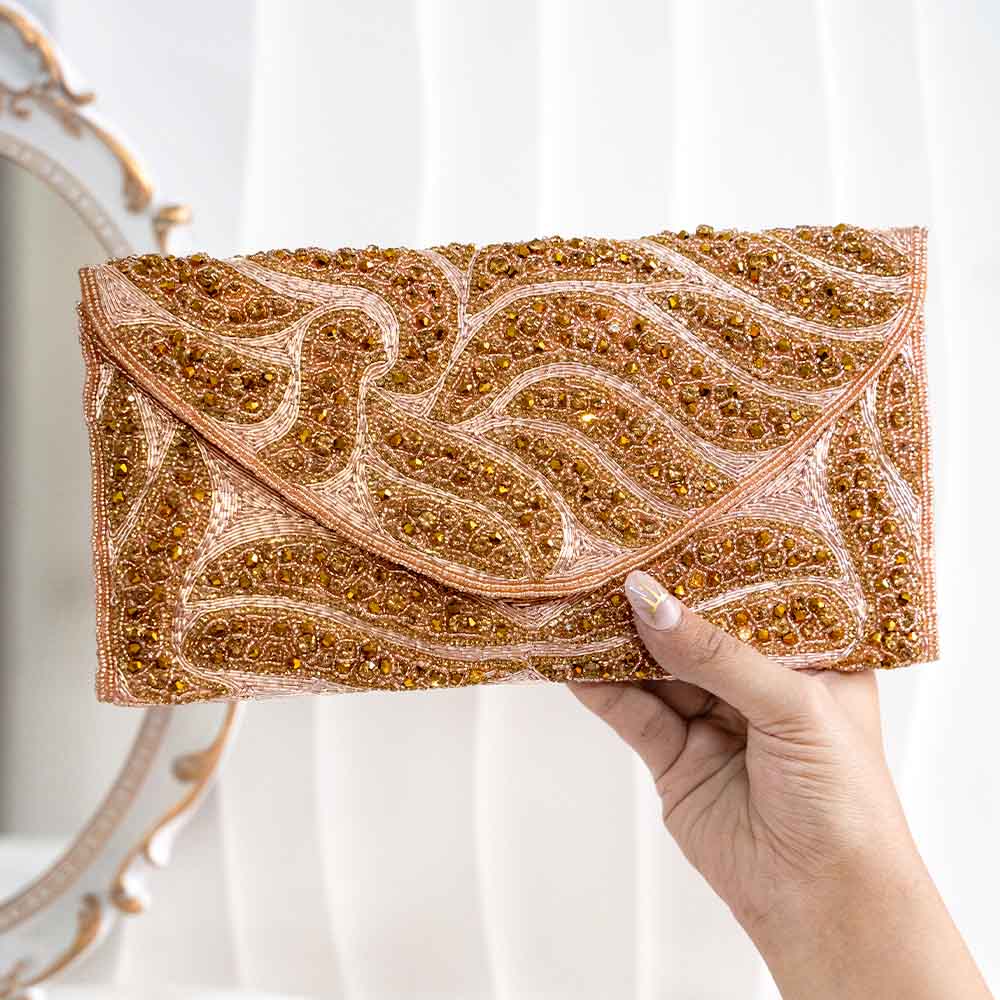 Empress Ethnic Crystal Clutch