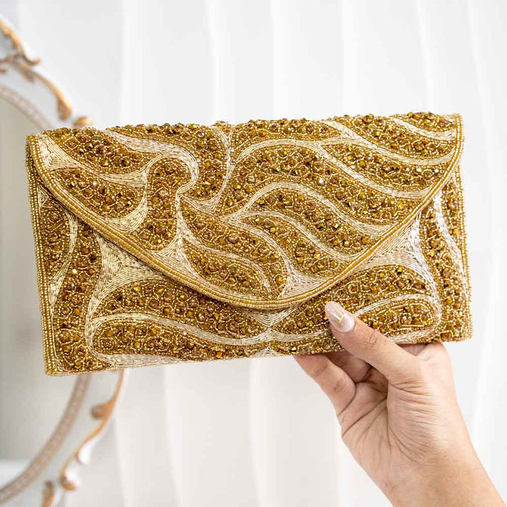 Empress Ethnic Crystal Clutch