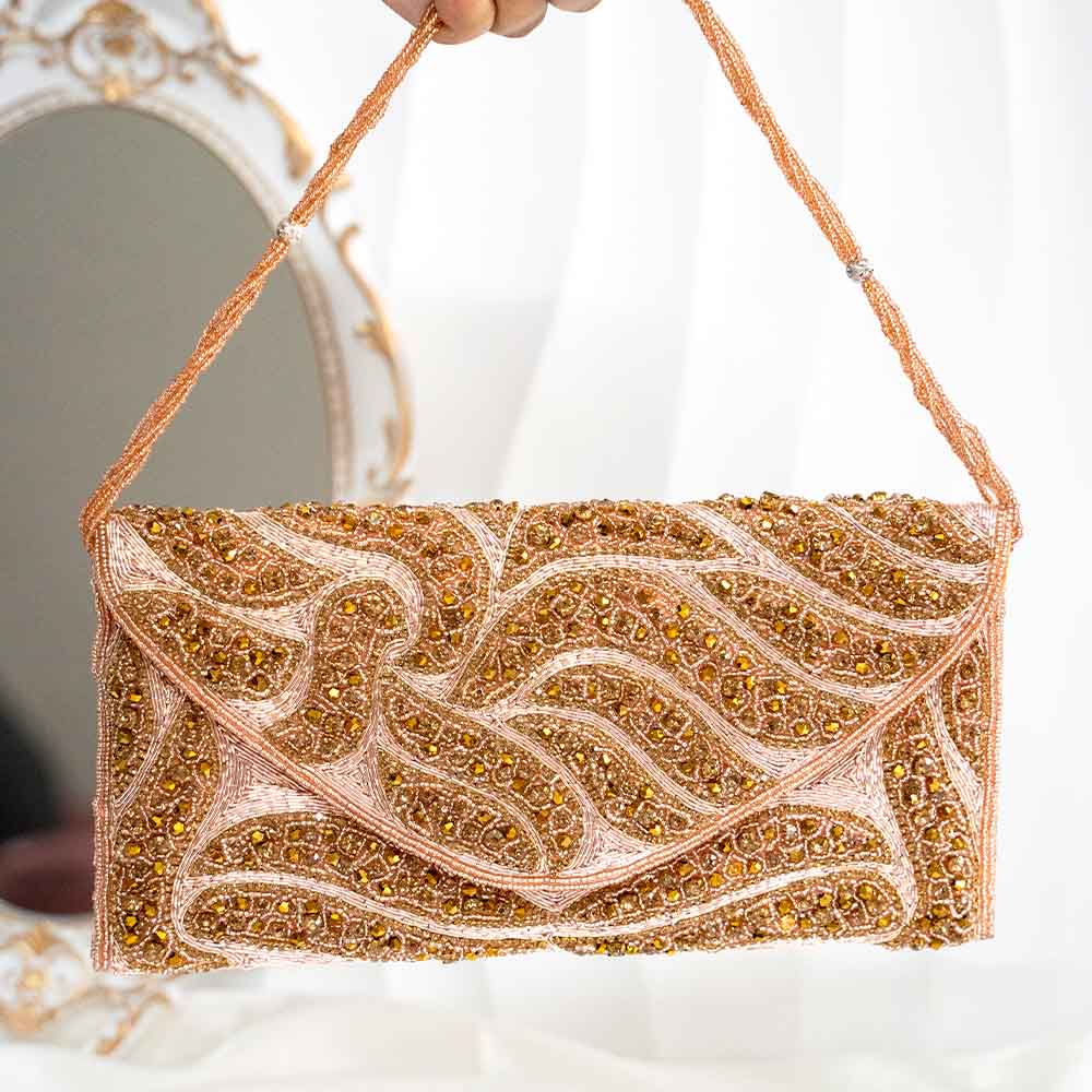 Empress Ethnic Crystal Clutch