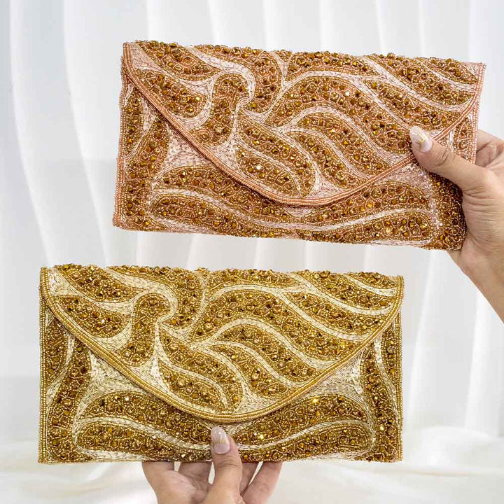 Empress Ethnic Crystal Clutch