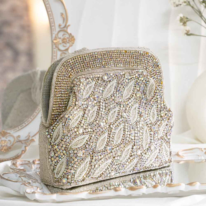 Silver Holographic Ethnic Bag