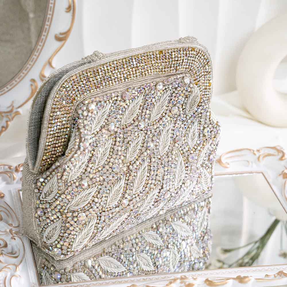 Silver Holographic Ethnic Bag