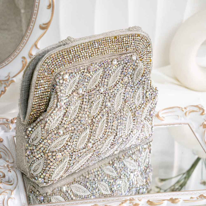 Silver Holographic Ethnic Bag