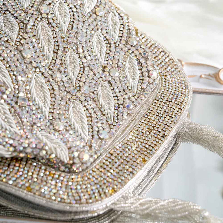 Silver Holographic Ethnic Bag