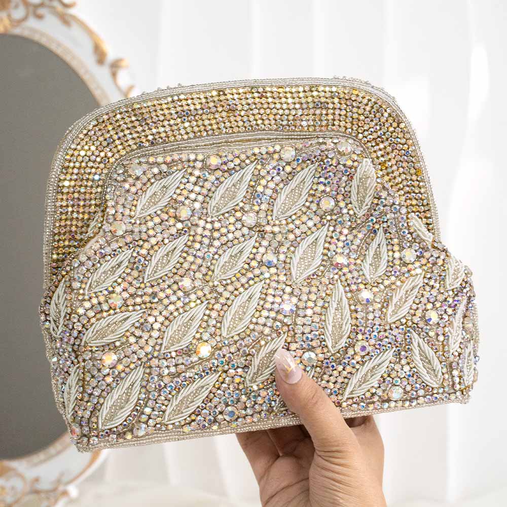 Silver Holographic Ethnic Bag