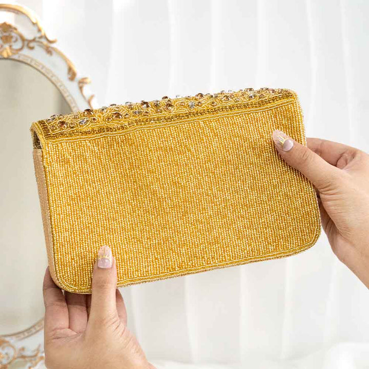 Tangerine Gold Crystal HandBag