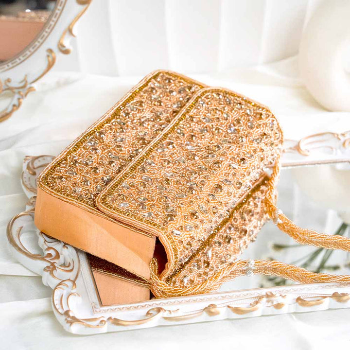 Tangerine Gold Crystal HandBag