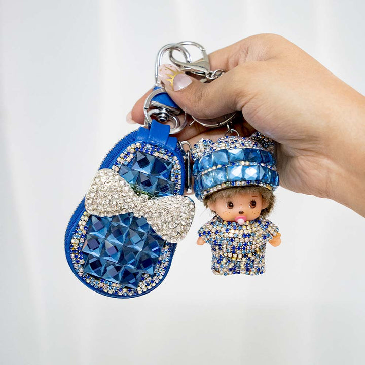 Bow Magic Keyholder With Cute Crystal Keychain