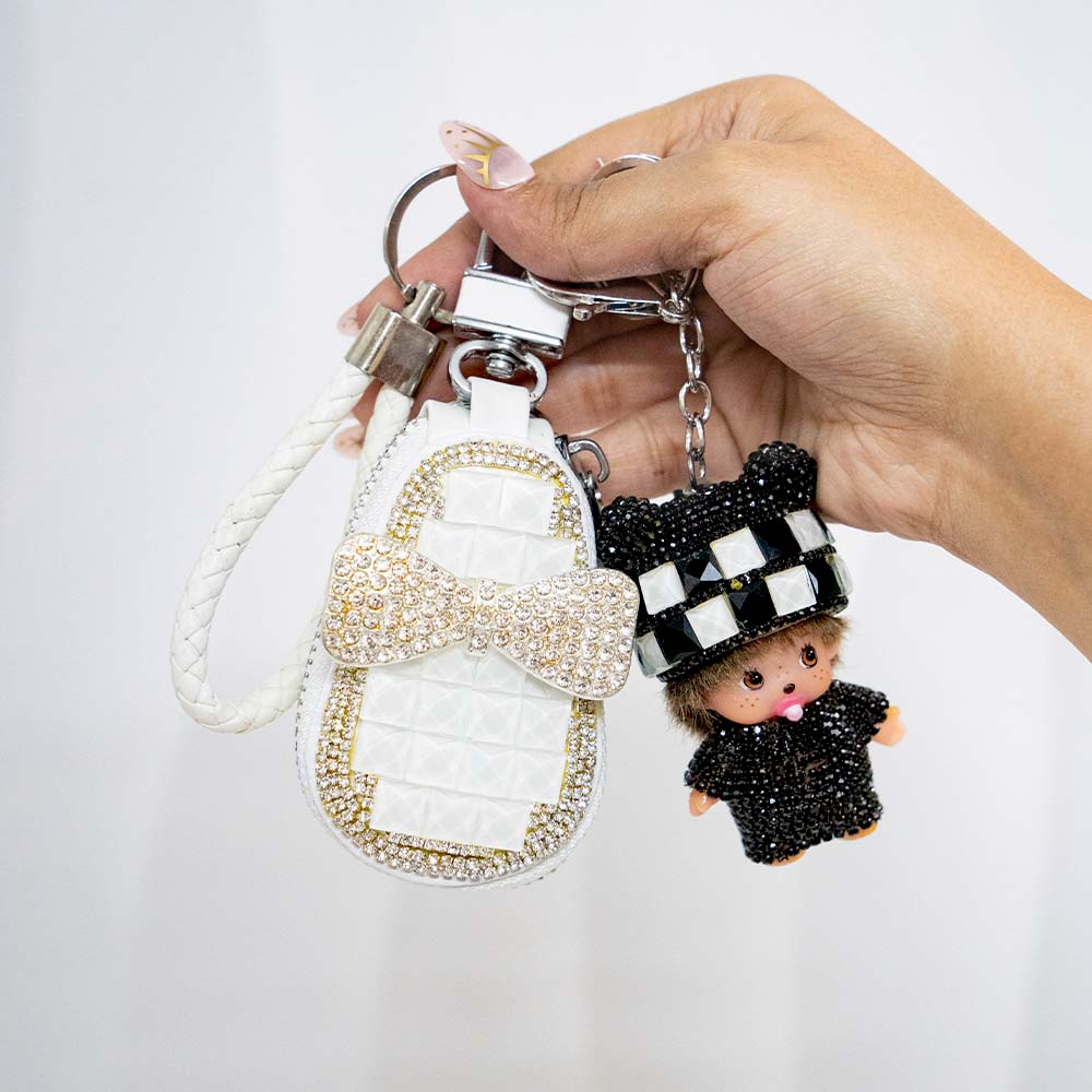 Bow Magic Keyholder With Cute Crystal Keychain