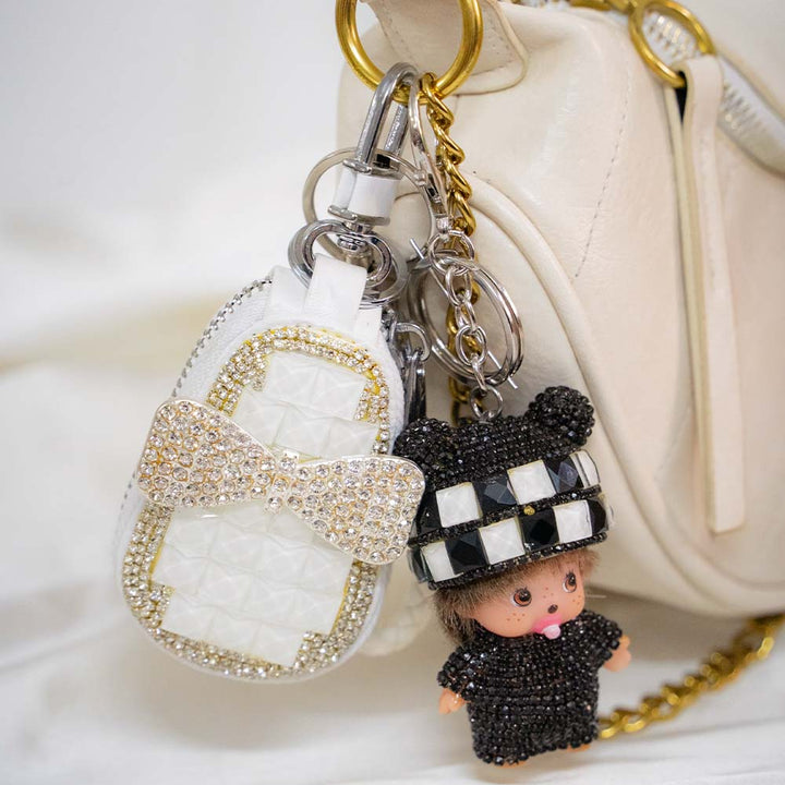 Bow Magic Keyholder With Cute Crystal Keychain