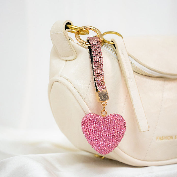 Crystal Heart Keychain
