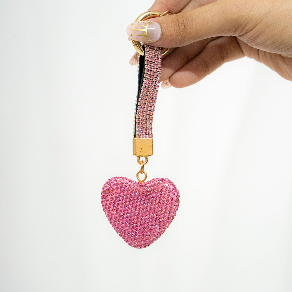 Crystal Heart Keychain