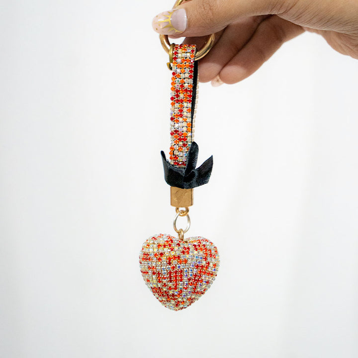 Dear Heart Crystal Keychain