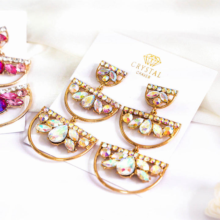 Chandelier Long Crystal Earrings