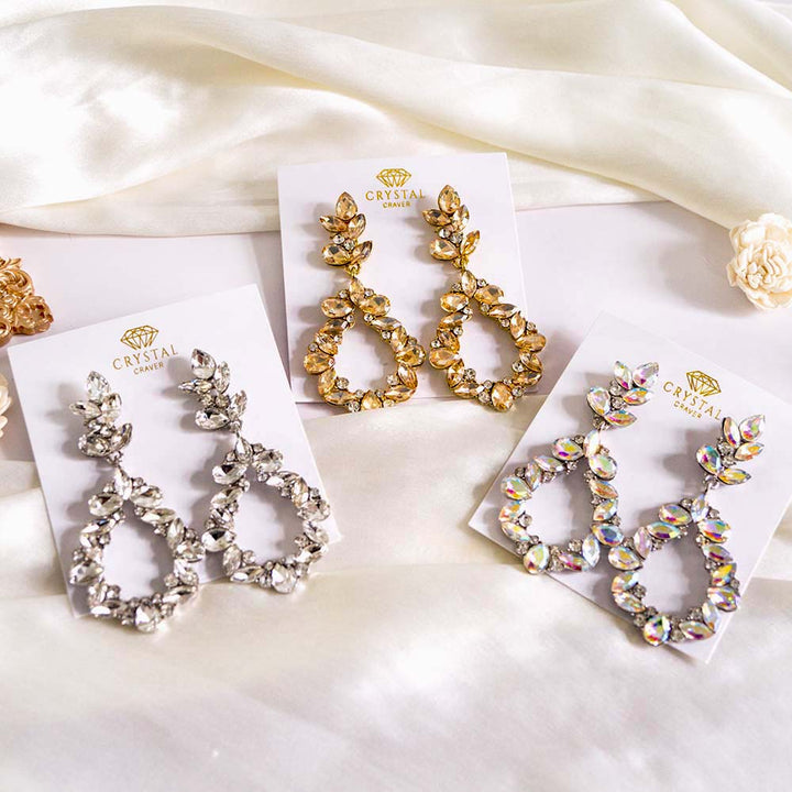 Deluxe Drop Crystal Earrings
