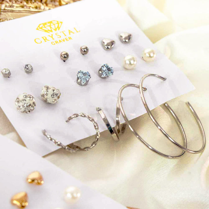 Delicate Dangles Earring Set Of 9
