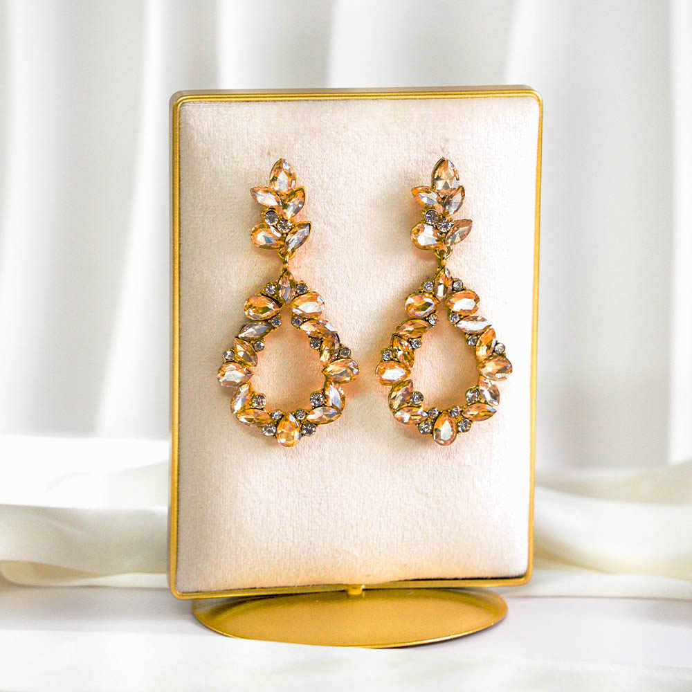 Deluxe Drop Crystal Earrings