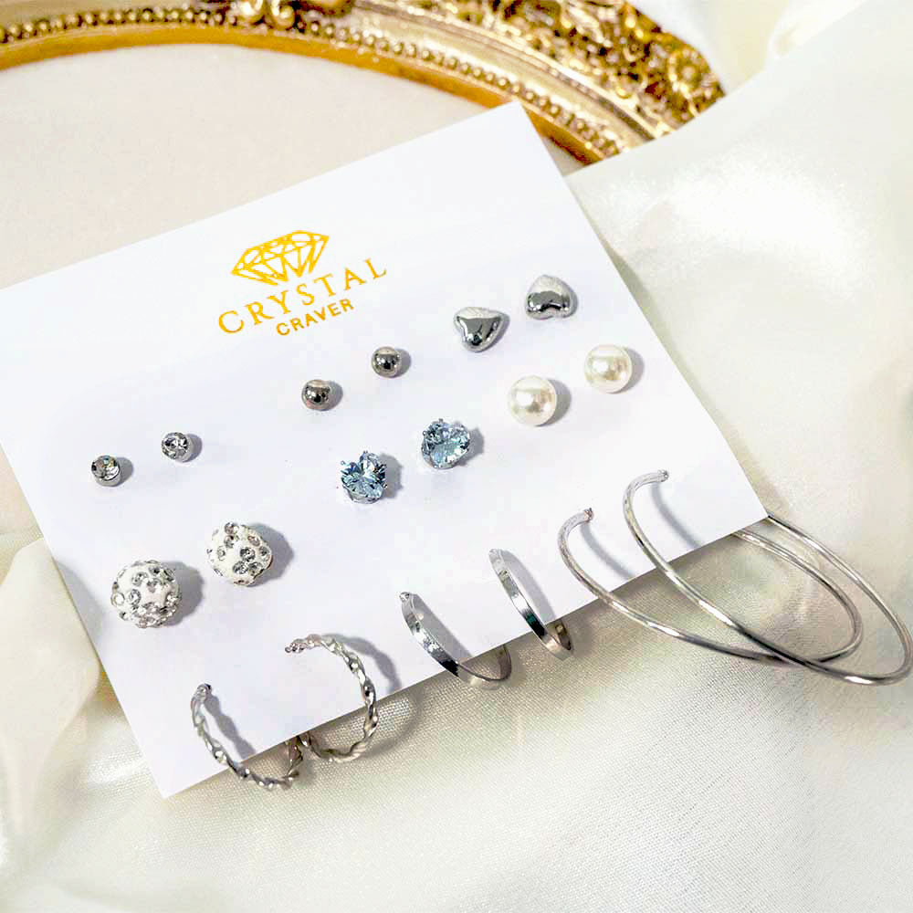 Delicate Dangles Earring Set Of 9