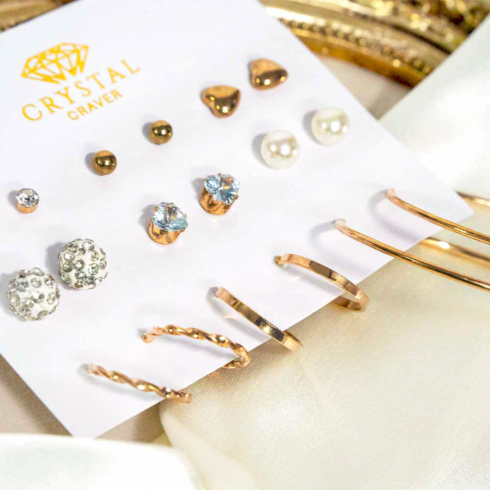 Delicate Dangles Earring Set Of 9