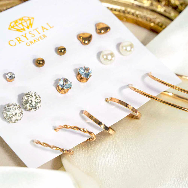 Delicate Dangles Earring Set Of 9