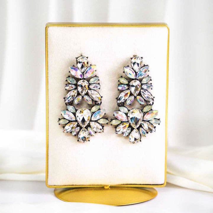 Embellish Long Crystal Earrings