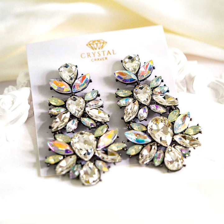 Embellish Long Crystal Earrings