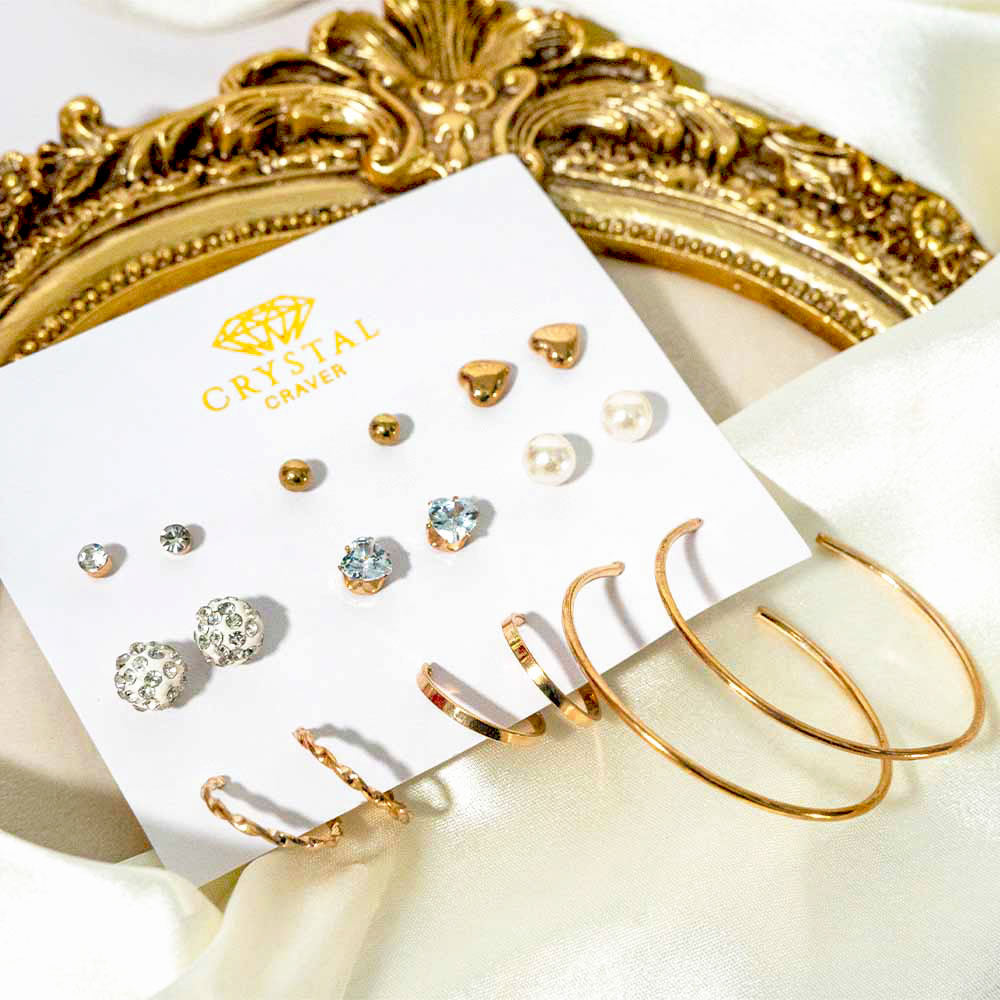 Delicate Dangles Earring Set Of 9