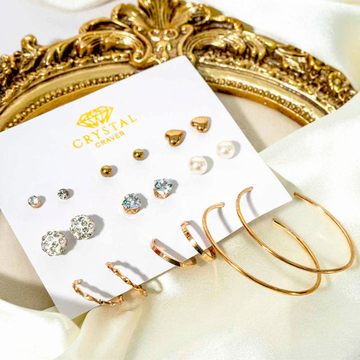 Delicate Dangles Earring Set Of 9
