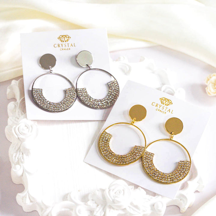 Holo Glitter Statement Earrings