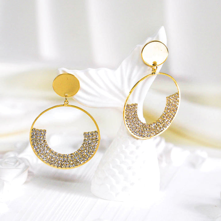 Holo Glitter Statement Earrings