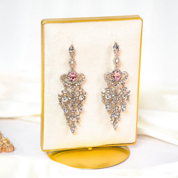 Silver Lush Crystal Earrings