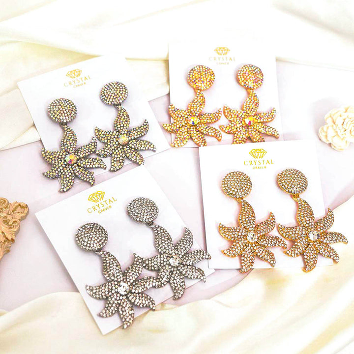 Starburst Diamond Earrings