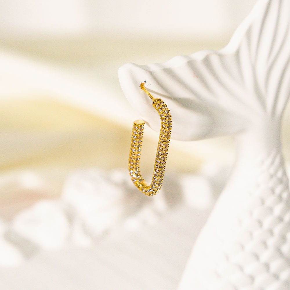 Luxe Zircon Hoop Earrings