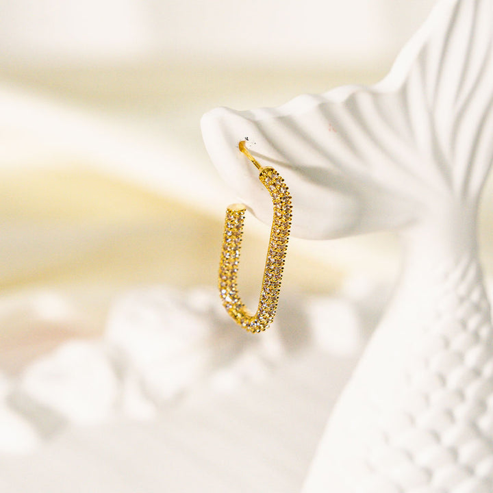 Luxe Zircon Hoop Earrings