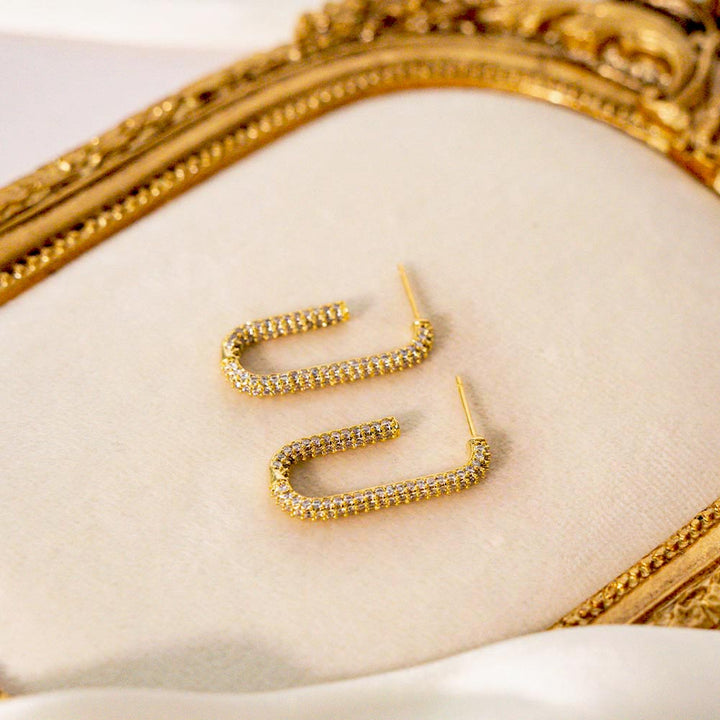 Luxe Zircon Hoop Earrings