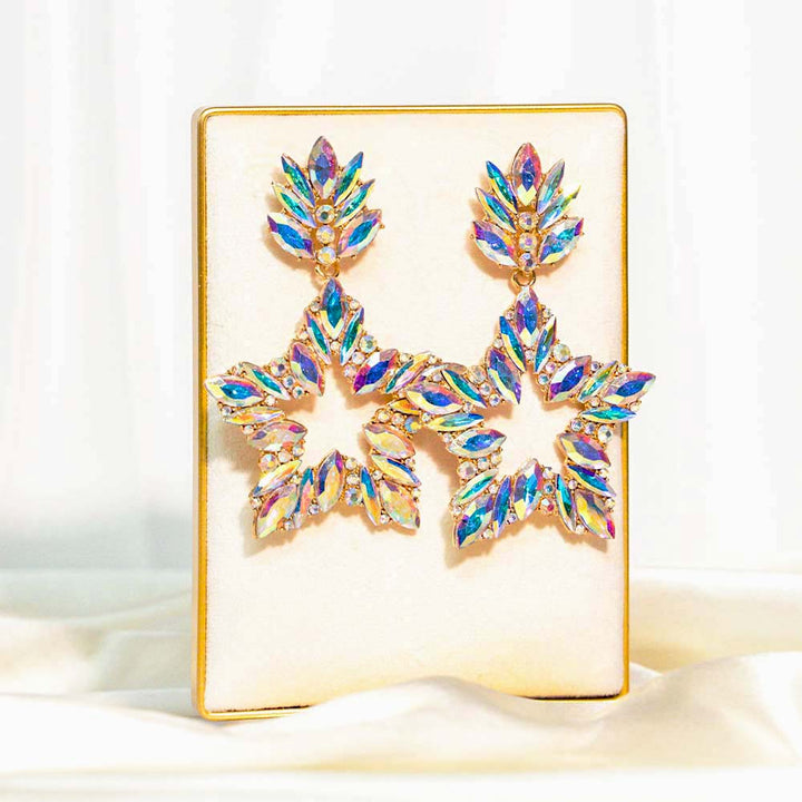 Starlit Oversize Crystal Earrings