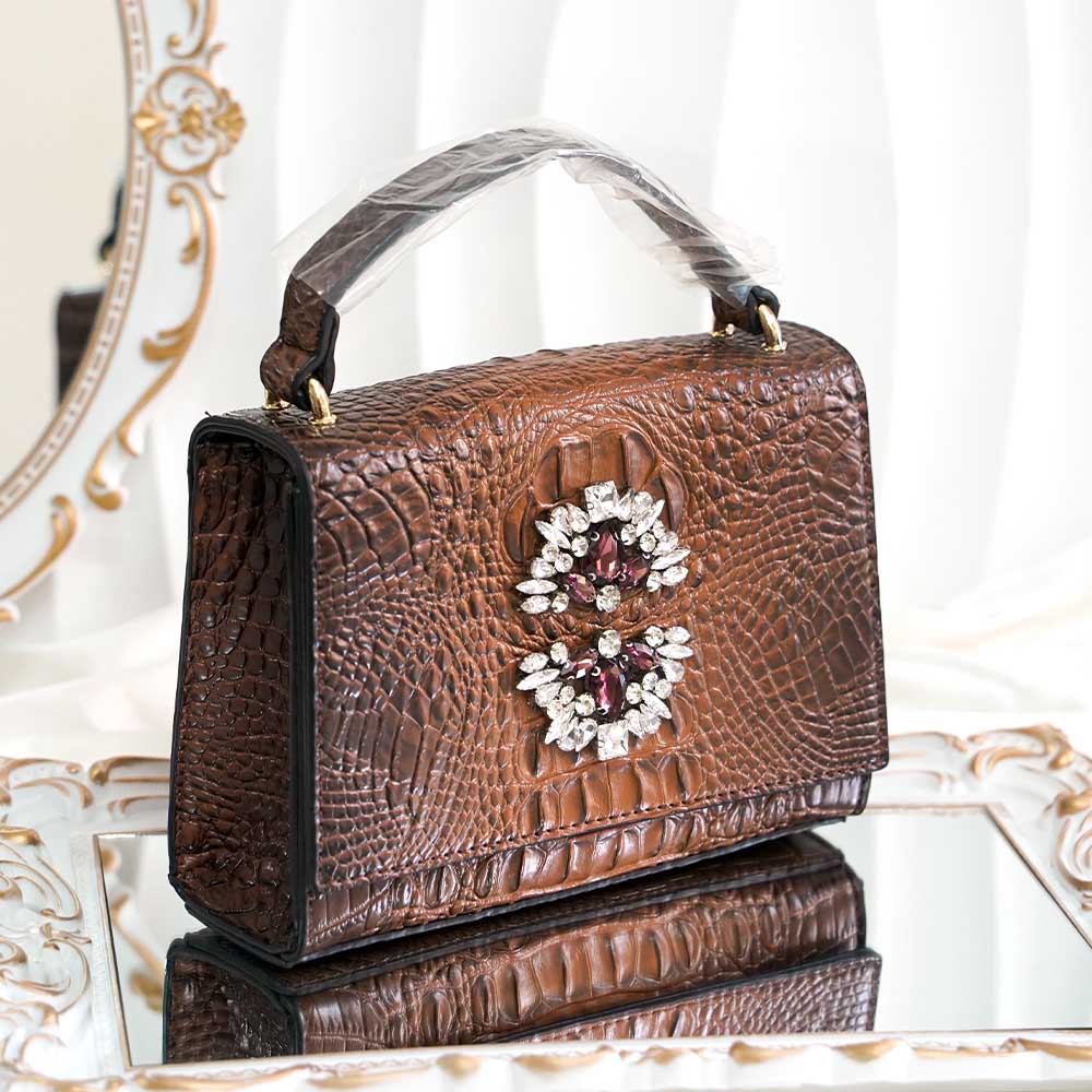 Alligator Premium Crystal Handbag