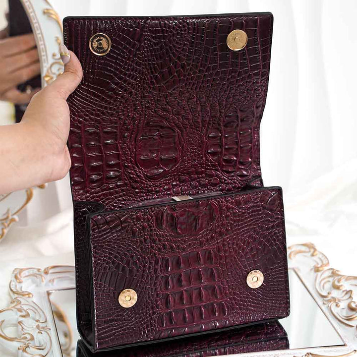 Alligator Premium Crystal Handbag