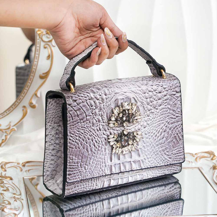 Alligator Premium Crystal Handbag