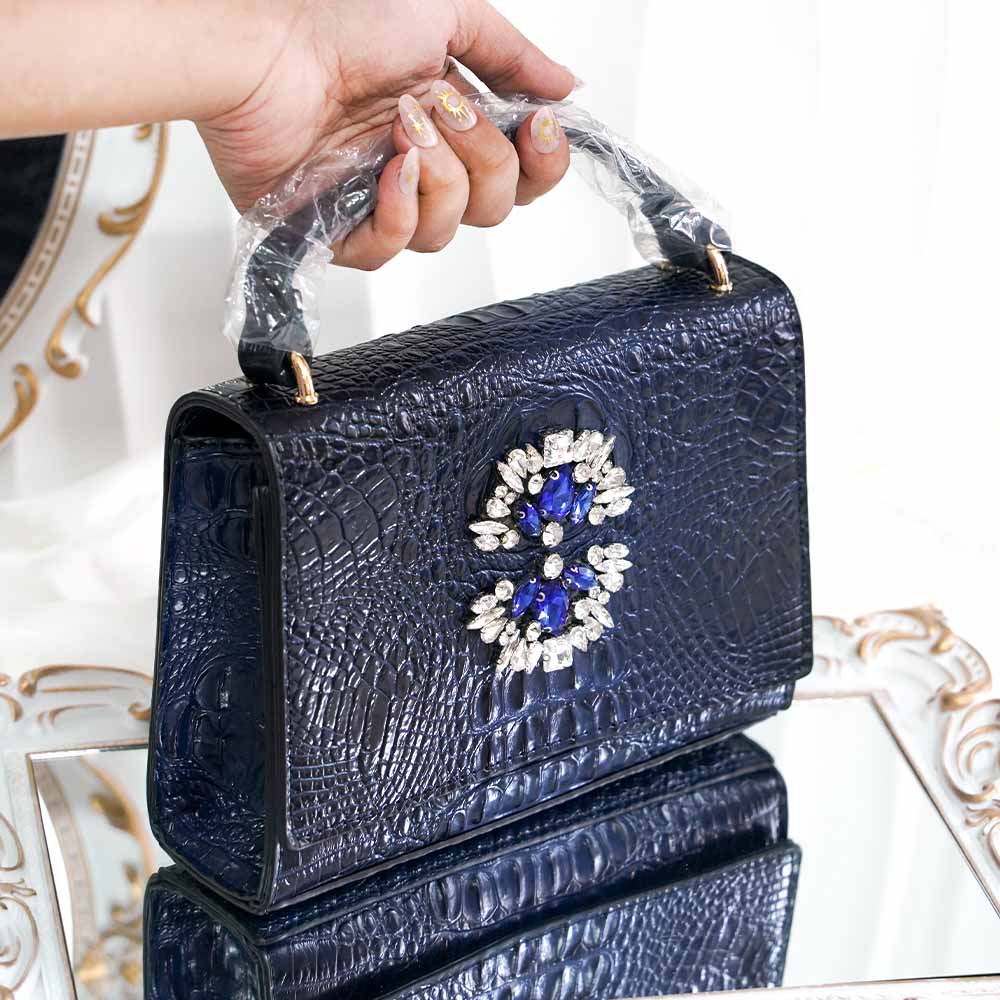 Alligator Premium Crystal Handbag