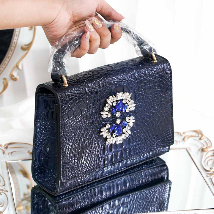 Alligator Premium Crystal Handbag