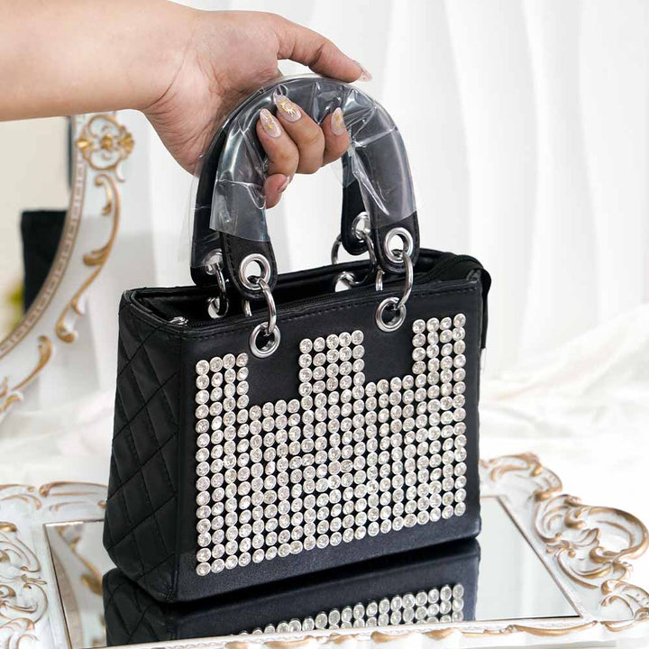 Black Midnight Quilt Handbag