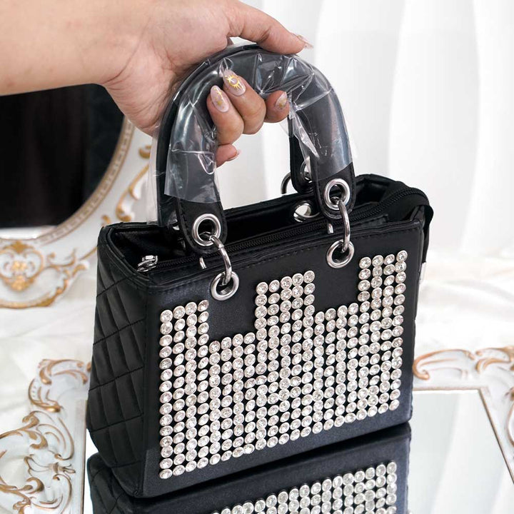 Black Midnight Quilt Handbag