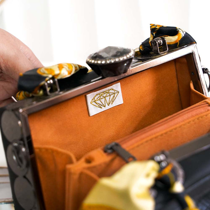 Noir Crystal Handbag