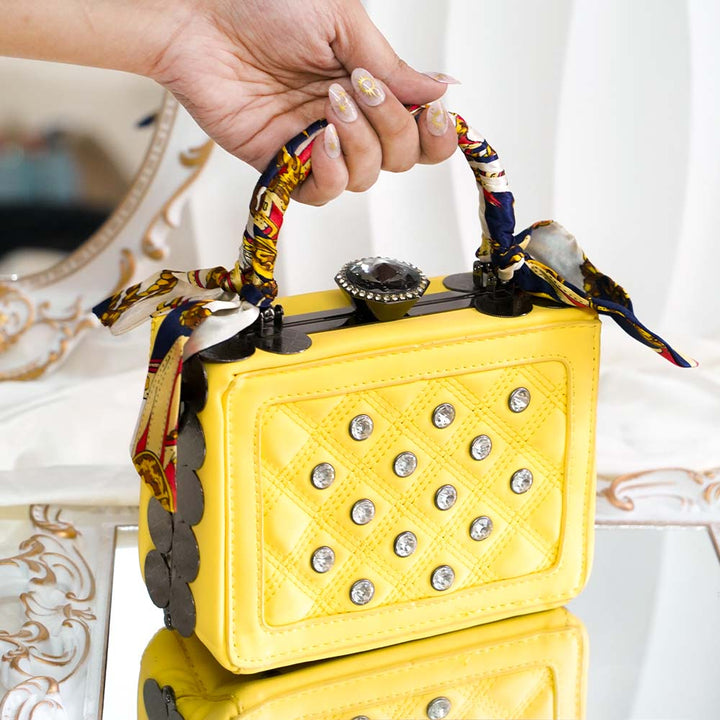 Noir Crystal Handbag