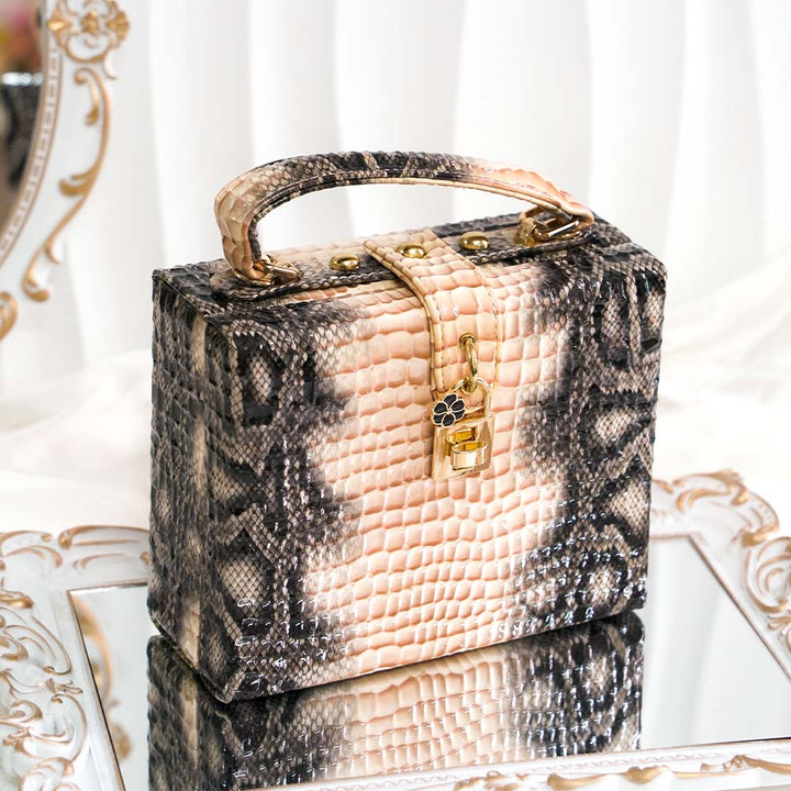 Glossy Serpent Hand Bag